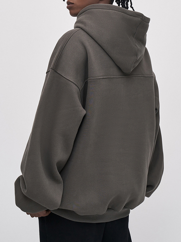 Sudadera con capucha extragrande con estampado de letras para hombre