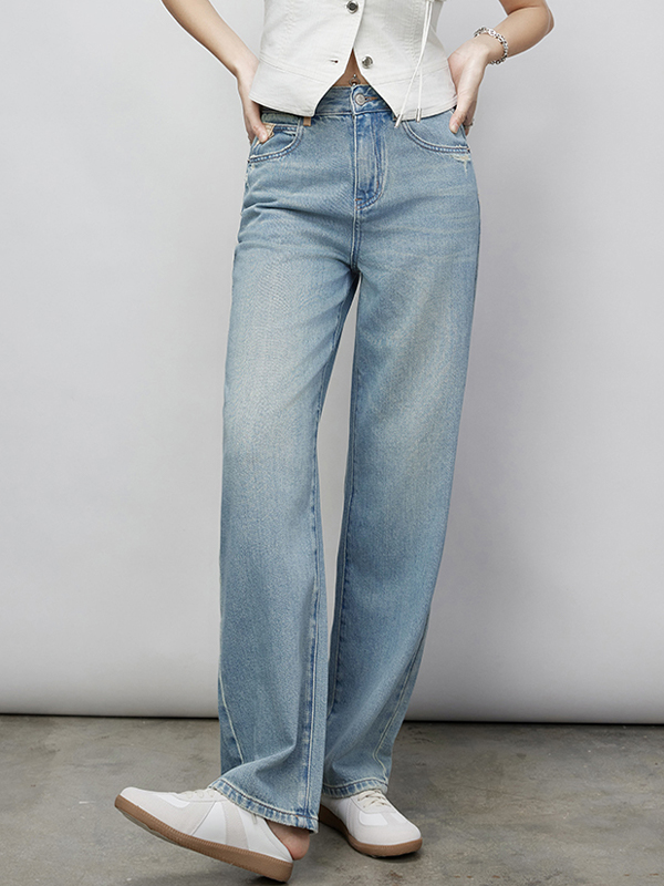 Vaqueros boyfriend de estilo retro holgados y adelgazantes