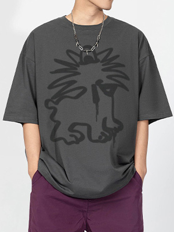 Camiseta extragrande de manga corta Street para hombre