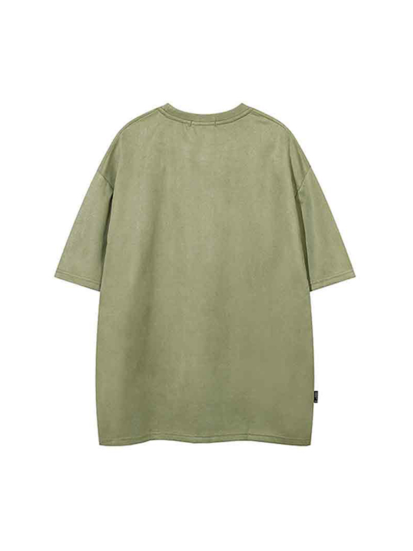 Camiseta de manga corta con gráfico del alfabeto para hombre