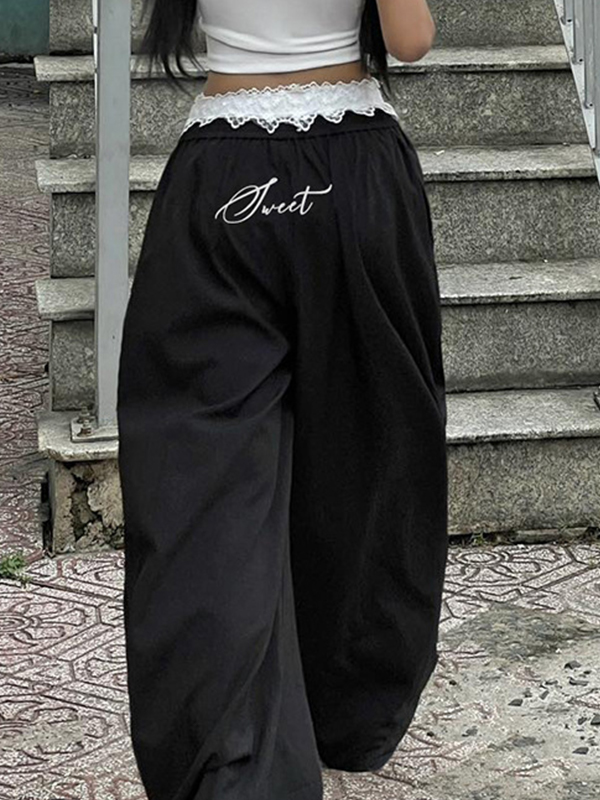 Pantalones cargo con contraste de colores de calle