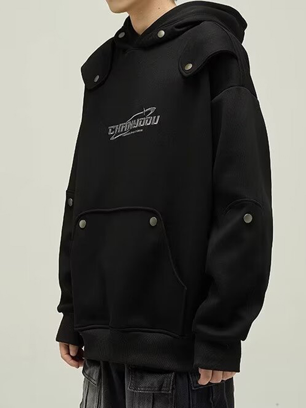 Sudadera con capucha de gran tamaño para hombre