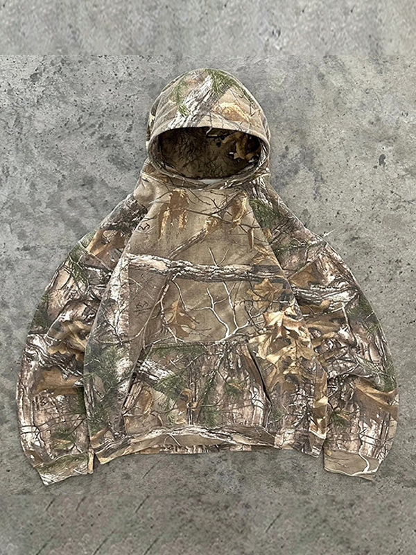 Sudadera con capucha extragrande con estampado urbano